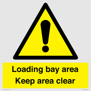 Loading bay area Keep area clear